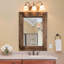 Fontanez Farmhouse Wood Bathroom Wall Mirror-895077581
