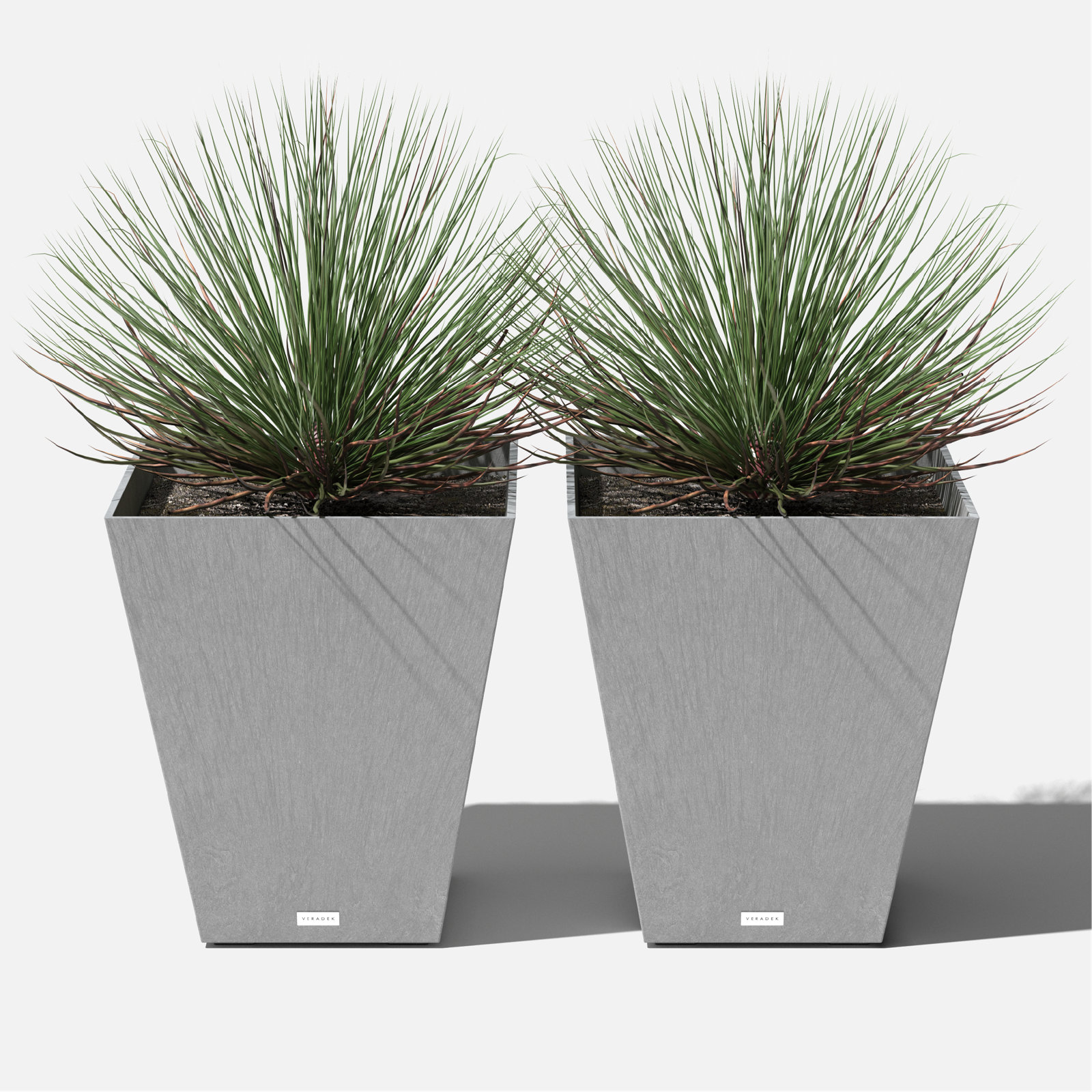 Pure Series Nobleton Planter, Charcoal Gray, 22" H x 19" W x 19" D, 2