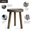 30cm W Solid Wood Bedside Table