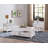 Ensemble de 3 tables d'appoint, tables basses et 2 tables de bout avec rangement en bois blanc Groce-28071433
