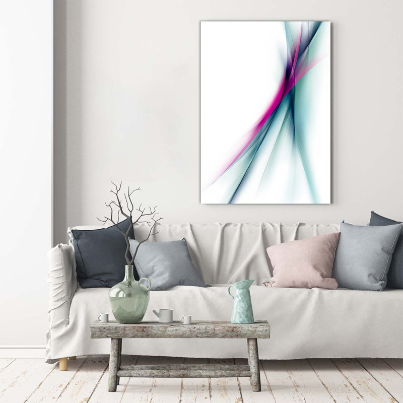 Waves Abstraction - Wrapped Canvas Print