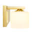 Applique murale pour meuble-lavabo Delvon avec finition en verre givré - Éclairage élégant pour les couloirs et les chambres-471020231-471020241-471020255