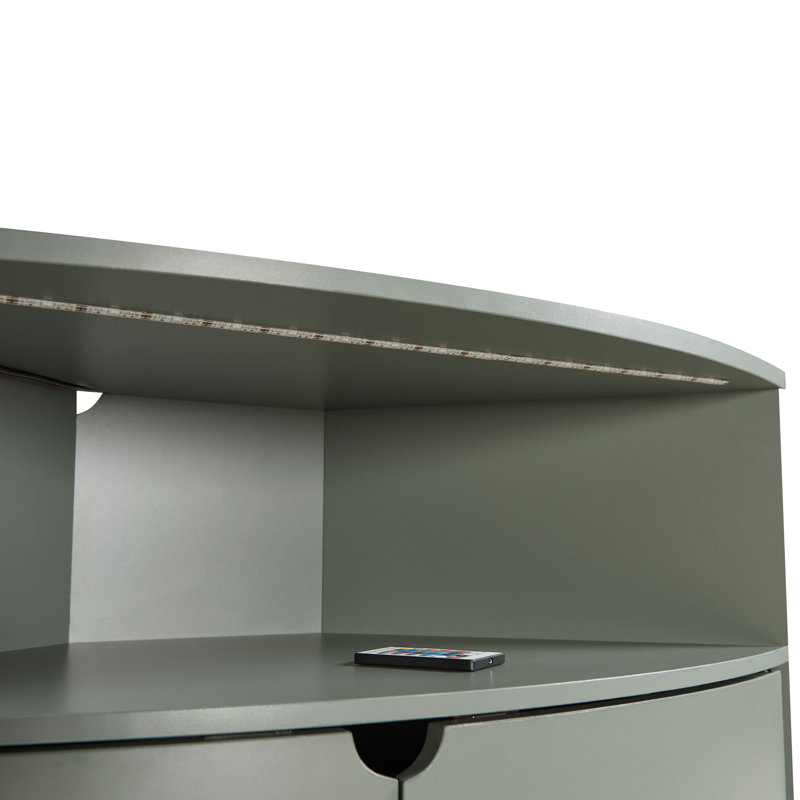 Armoire d'appoint Beuthel, Vert
