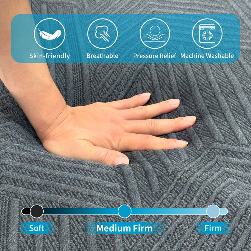 6-Inch Foldable Gel Memory Foam Mattress | Perfect For Murphy Beds, Rvs & Multi-Use Spaces, Full