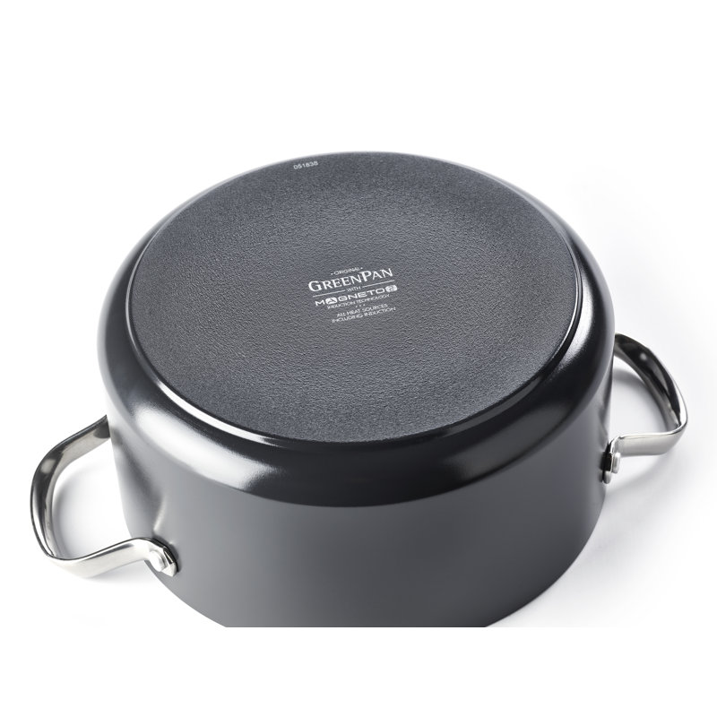 GreenPan Venice Pro Aluminium Non-Stick Casserole with Lid, 3, 20.8