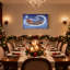 «Christmas Santa Claus Flying With Reindeer Sleigh», ensemble de 3 impressions murales sur toile-738986684