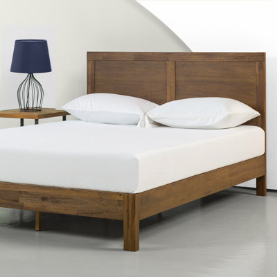 Beacsfield Wood Platform Bed with Headboard