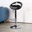 Tabouret de bar pivotant à hauteur réglable Hugo avec structure en métal-148299664