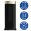 Russell Hobbs Rhcth2002g 2kw Oscillating Ceramic Heater W/digital Display In Black And Gold, Square Design-102427286