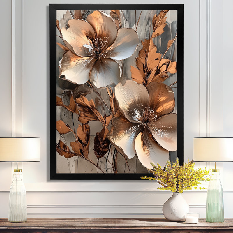 Ballerini - Abstract Wall Art Living Room, 32" H x 16" W, Black, Single Picture Framed Print