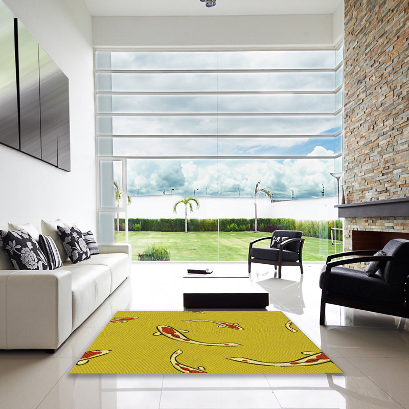 Performance Wool Abstract Indoor Rug, Square 6'