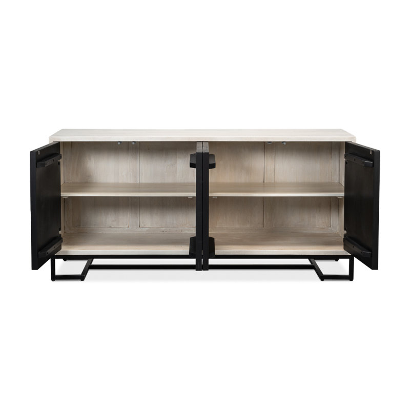 Asiger 72'' W Solid Wood Sideboard