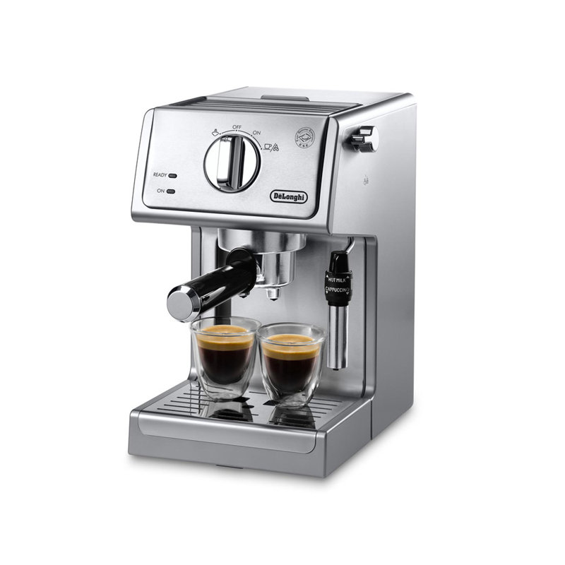 De'Longhi 15 Bar Espresso and Cappuccino Machine with Premium Adjustable Frother, Silver
