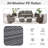 Wicker 5 - Person Patio Conversation Set with Cushions-2002799259