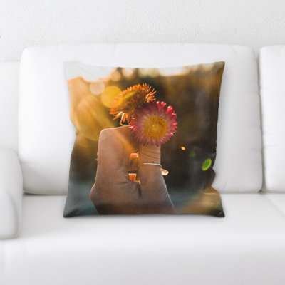 Microsuede Reversible Throw Pillow