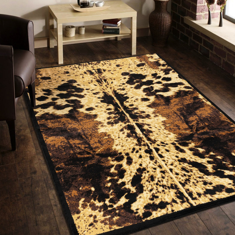 Black Polypropylene Area Rug, 2ft X 3ft, Stain- And Strong, With Jute Backing, Made In Turkey Rug Stain , Suitable For Busy Households,