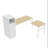 Ainsleigh Modular L-Shaped Steel Computer Desk-895438138