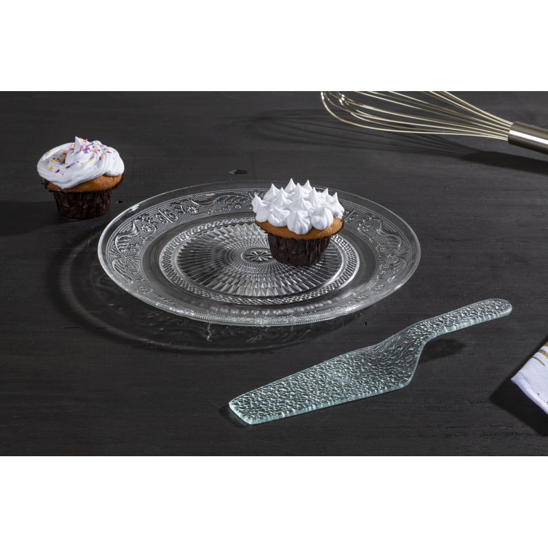 Rosdorf Park Delphine Glass Platter