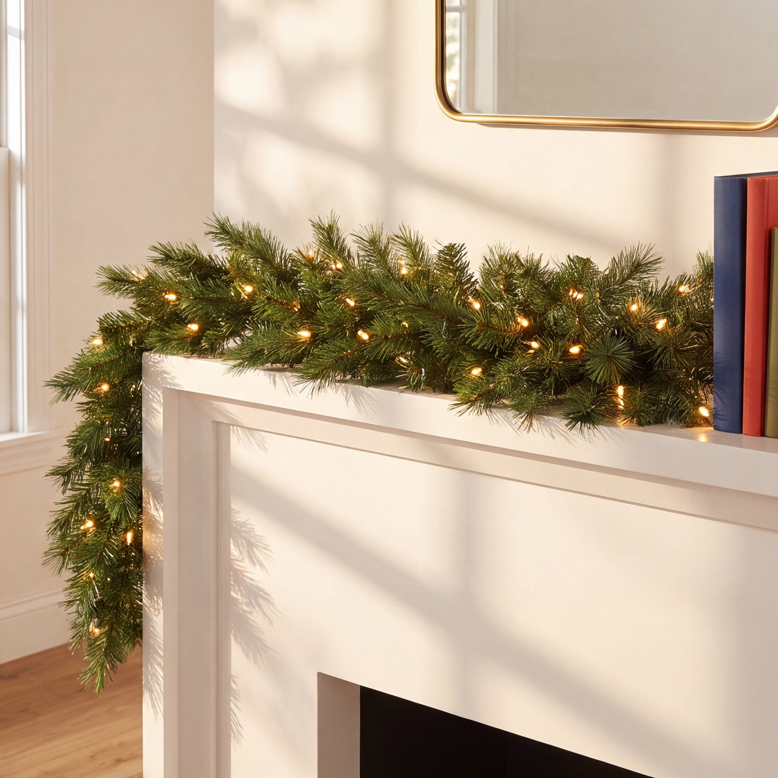 Grasmick 108" Pre-Lit Spruce Christmas Garland