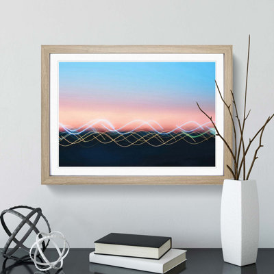 Waves of Sound in Abstract - Picture Frame Graphic Art Print