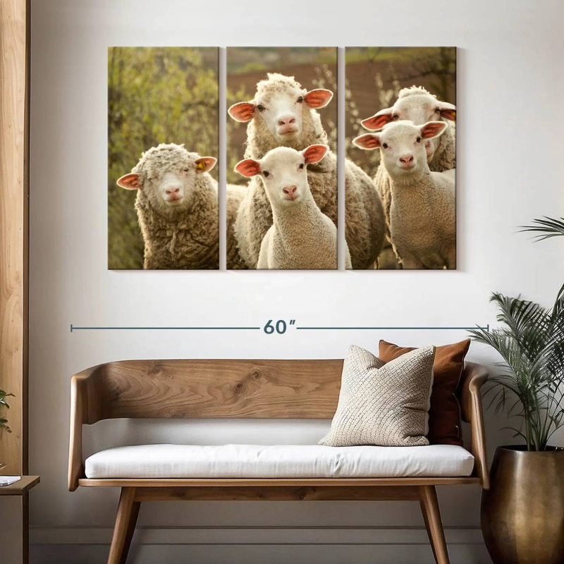 Brampt Stunned Sheep, 32" H x 50" W