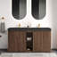 Meuble-lavabo GALAN 60F po Winston en noyer avec lavabo-1244322429-1244322431