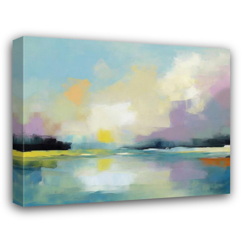 Sunrise Lake - reproduction sur toile tendue, H 20 po x l 24 po x P 1,5 po