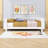 Wood Platform Bed with Rails-707953983-707953982