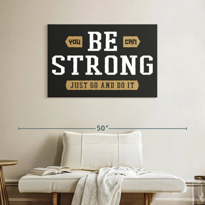 Tergel Be Strong Typography