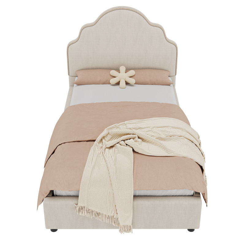 Bed, Beige