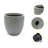 Acushnet 13.7" Dia Light Gray Planter, Outdoor Planter with Drainage Hole-1398424972-1398425010