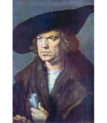 « portrait of a unknown » par albrecht durer, reproduction d’art