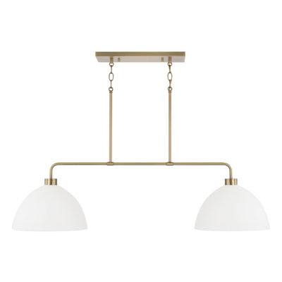 Ross 2 - Light Steel Dimmable Modern Linear Chandelier