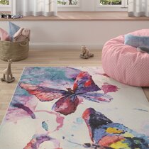 Rugs America Maisie 2 X 8 (ft) Chasing Rainbows Indoor Abstract Runner Rug  in the Rugs department at