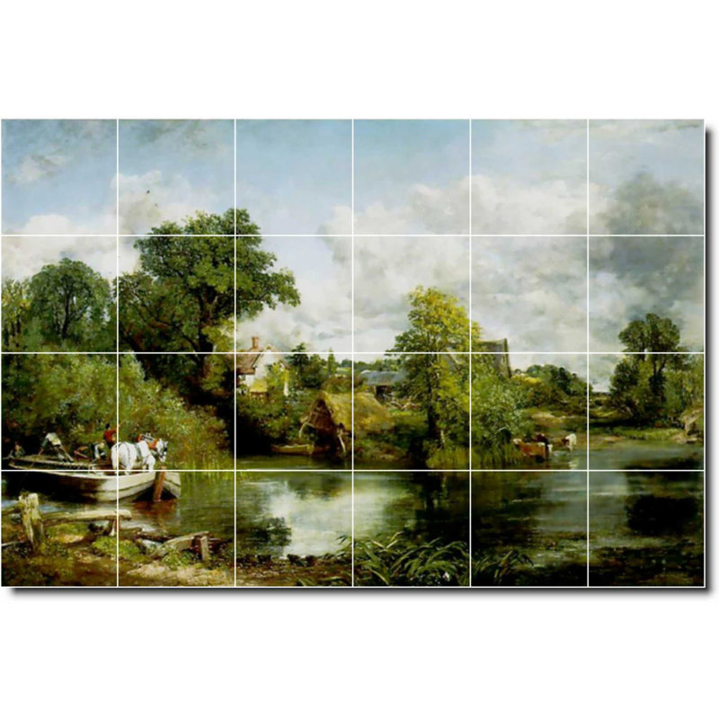 Carreau de céramique décorative 36 po x 24 po 6 po x 6 po, Country 01930