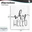 Pourquoi «Hello Hello», plaque murale par Lux + Me Designs