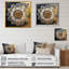 Mandala blanc et or III sur toile-88556360-88556358