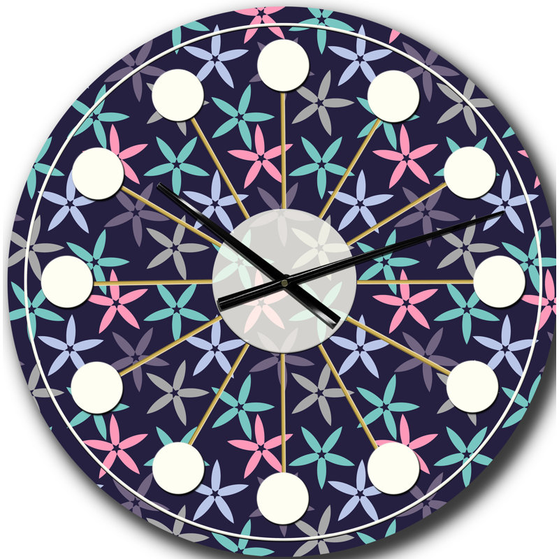 Horloge murale rétro Mid-Century, Grand