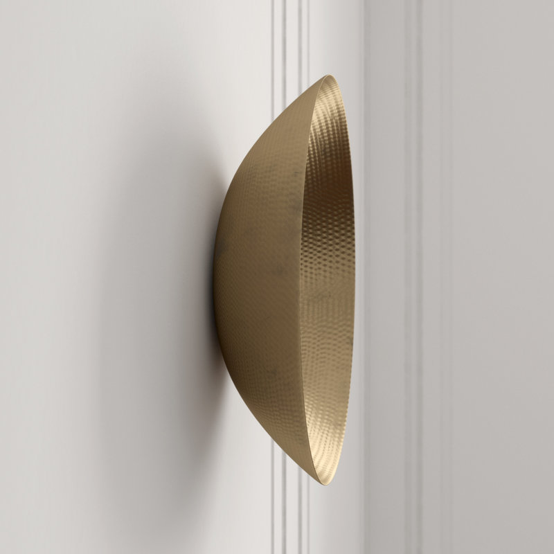 Indira Wall Bowl, 6.5" H x 23" W x 23" D, Antique Brass