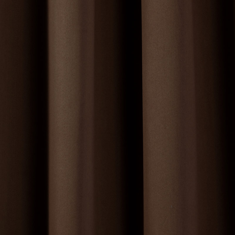Insulated Blackout Curtain Pair, 52"W x 84"L, Chocolate