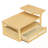 Coffee Table With 1 Storage Shelf And 1 Rattan Drawer-995209041