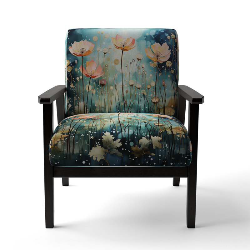 Purple Enchanted Gardens - Fauteuil rembourré moderne