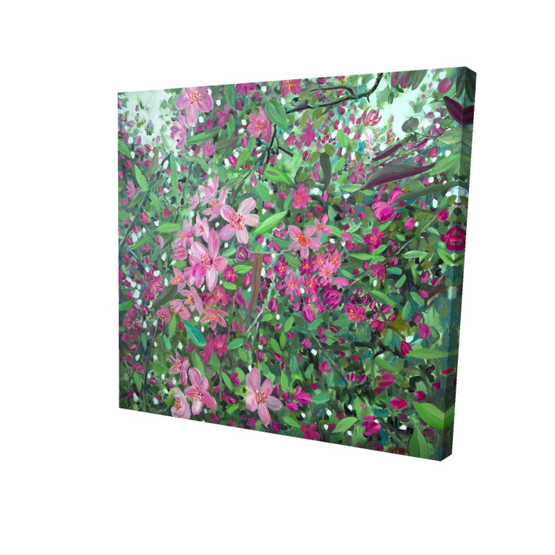 Cherry Tree Blooming Canvas - Floral & Botanical Wall Art