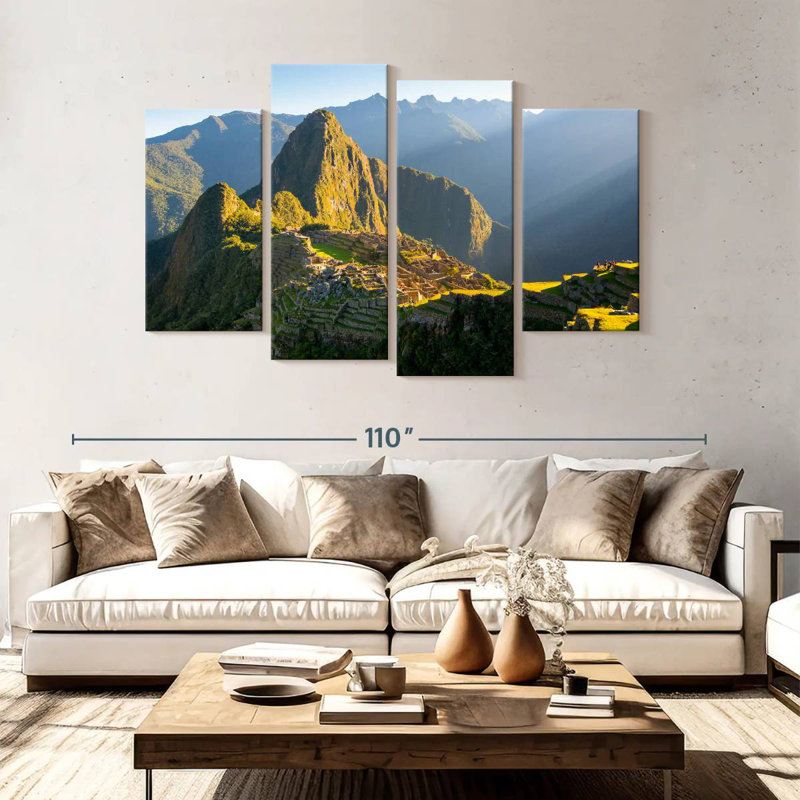 Lilie Morning At Machu Picchu, 54" H x 84" W
