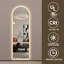 Miroir mural pleine longueur 65 po x 21 po à DEL avec arche symétrique, bordure givrée, 3 températures de couleur à intensité variable, verre sans cuivre, câblé ou à brancher