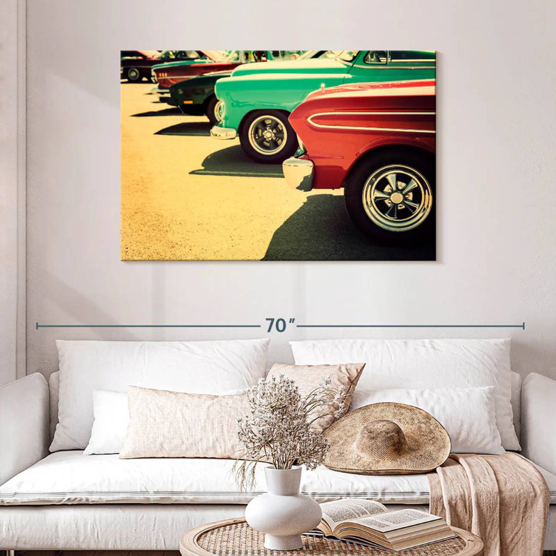 Mehar Parked Vintage Cars, H 30 po x l 45 po