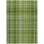 Tapis extérieur lavable antidérapant à motif écossais vert 10 pi x 14 pi