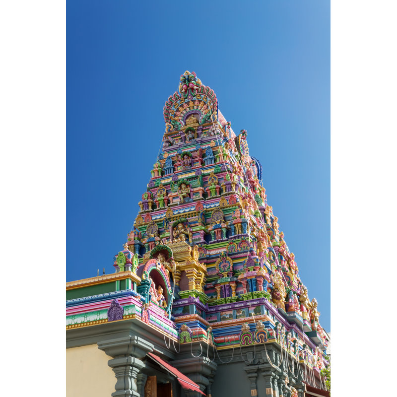 Hindu Temple In Victoria by ElenaSeychelles - Wrapped Canvas Print, 46cm H x 30cm W