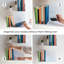 Set 2 White Floating Shelves 35 cm Book Shelf Wall Mounted Metal Shelves for Wall