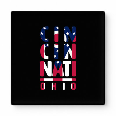 Cincinnati Ohio — Square Canvas Wall Art